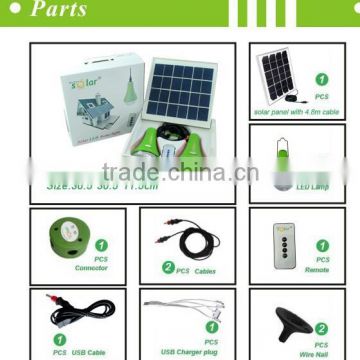 Portable solar led bulb,3*3w solar bulb with phone charging export in China