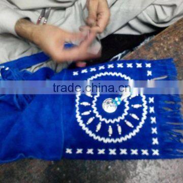 Handmade Western Style Real Suede Leather Beaded Ladies Shoulder Bag Fringed photo-4