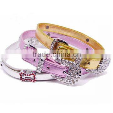 Hot selling Fashion PU Leather pet collars