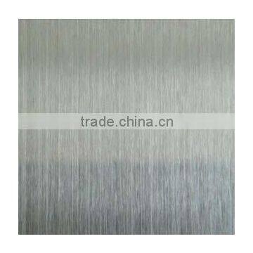 SUS201/304/304L/316/316L CR Hairline Surface 4'*8' Stainless Steel Sheets for Kitchen Ware