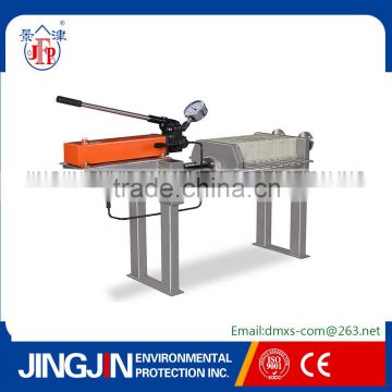 630X630mm laboratory testing filter press for sludge dewatering