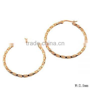 SRE3003 Most popular 2015 Large Gold Hoop Earrings Indian Gold Hoop Earrings