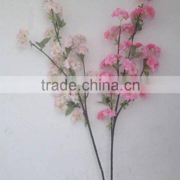 Silk artificial cherry blossom tree, fabric artificial plant for christmas