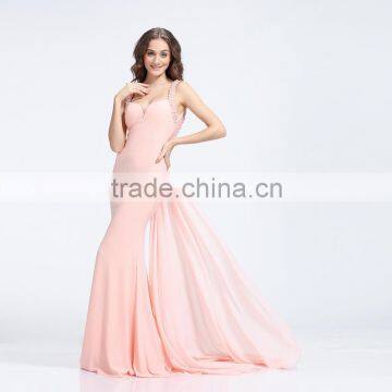 2016 New fashion elegant mermaid fitted evening dress