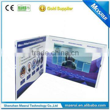 Popular Video Greeting Cards (LCD display) with Hard Cover