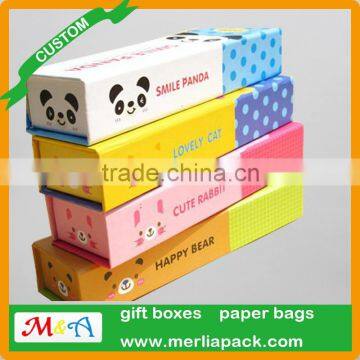 2016 Popular Stationery Paper Box Single Layer Pencil Cardboard Square Box photo-3