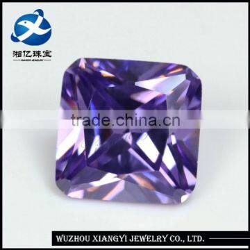 11x11mm light purple inverted square cz cubic zirconia synthetic loose gems stone alibaba china manufacturer