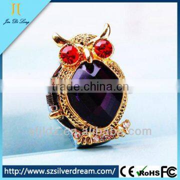 fashion lovely girl's quartz ring finger watch for women digital finger finger watch