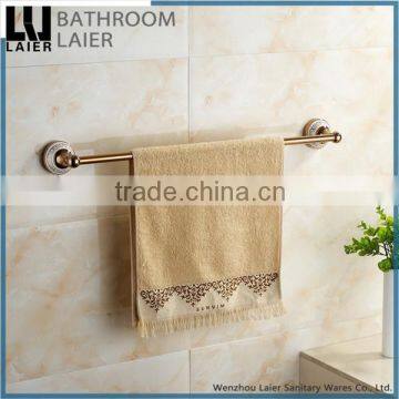 Latest Styles & Innovations Zinc Alloy Rose Gold Finishing Bathroom Accessories Wall Mounted Single Towel Bar