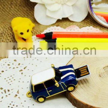 fashional cartoon car usb flash drive with full color printing