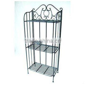 Metal triple tier display book shelf PF-B007