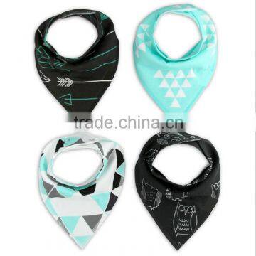 Top Quality Cotton Two Layers Baby Bibs Wholesale 4pieces Lot photo-2