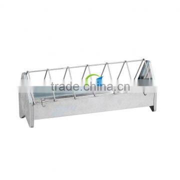 Galvanised steel chicken feeder