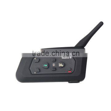 V4 Motorcycle Bluetooth Headset Helmet Intercom 4 Riders Talk at The Same Time Full Duplex Intercomunicador BT Interphone FM