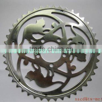 Top-rated titanium bike chain rings Customized 43T titanium chain rings XACD bike parts titanium chain rings
