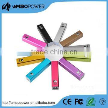 aluminum powerbank lipstick style 2000mah