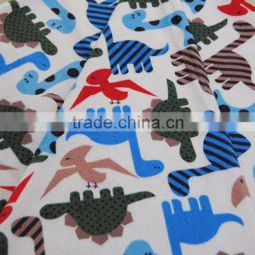 Professional factory eco friendly knitted baby cuddle microvelboa print fabric