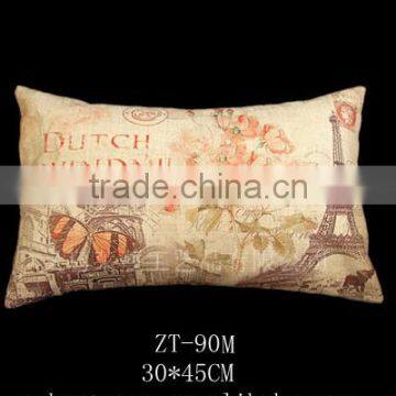Nature Linen Material Custom Size And Printed Pillow Cover photo-3
