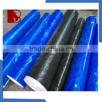 China PE Tarpaulin Factory, Quality Blue Orange pe Waterproof Tarpaulin Mesh Fabric Canvas Tarpaulin photo-6