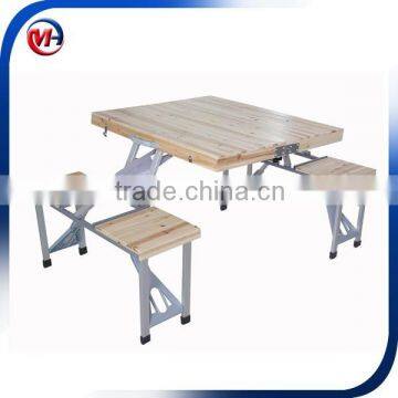 small wooden folding table