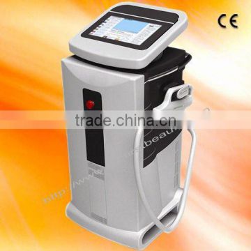 China popular QS ND.YAG E- light ipl+rf Beauty machine for hair freckle age spot removal and skin rejuvenating with CE