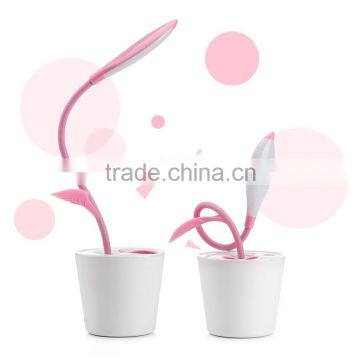 Modern Sapling Pen - Holder Desk Light Lithium Battery Led Table Lamps With Touch Dimmer photo-4