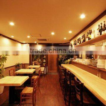 Handcrafted and Precious Pure Solid Boards for the Restaurant Furniture With High-precision Made in Japan