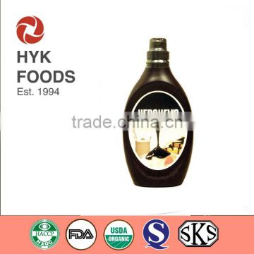 popular high quality chocolate syrup with reasonable price for sweetener use and icecream topping/ sugar free chocolate syrup