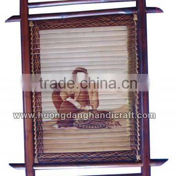 Natural material bamboo painting from Vietnam