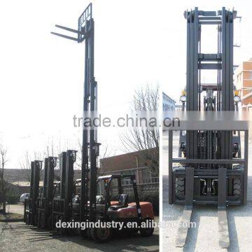 China New forklift 5 meter lifting height, Duplex mast / Triplex mast /Side shift
