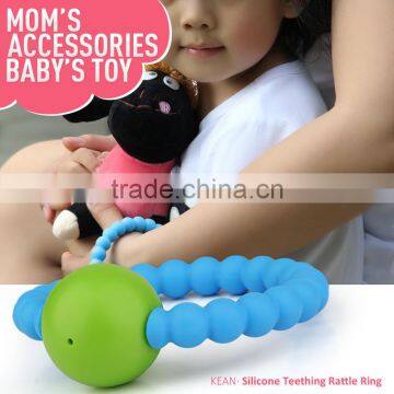 Wholesale Organic Baby Toys Sensory Baby Soothers Silver Baby Rattle photo-5