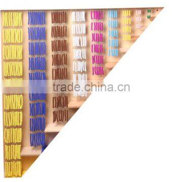Preschool Teaching Aids Math Montessori Material Beads and Frame