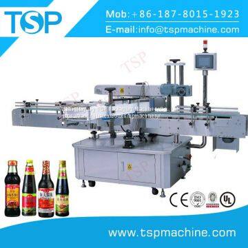 Automatic Three Sides Sauce Glass Bottle Sticker Labeling Machine