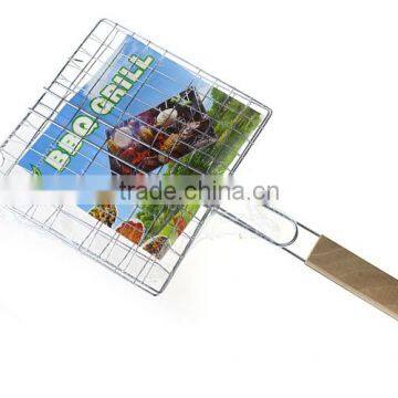 square BBQ grill cooking basket grids