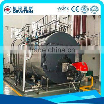 Natural gas and diesel oil fired hydrogen boiler for heating