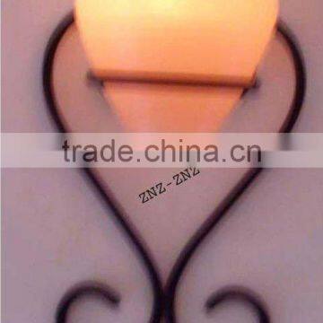 Handmade Himalayan Crystal Salt Wall Tealight Candle Holder