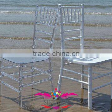 top quality event dining chair, clear resin chiavari chair