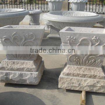 Chinese yellow granite G682 flower pot