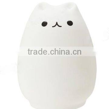 Rechargeable Color Changeable Silicone LED Sensitive Tap Control Night Light for Home photo-2