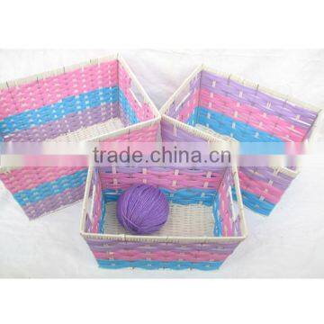 Linyi poly rattan sundries basket