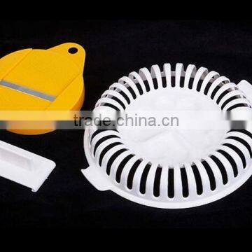 CY124 Homemade Microwave Oven Baked Potato Chips Maker Device Slicer and Plate Kitchen Tool photo-3