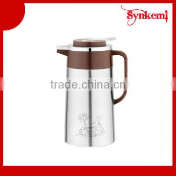 Stainless steel vacuum coffee pot with handle