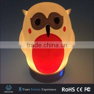 Hot Sale Owl Shape Samll Bluetooth Speaker With LED Lamp photo-2