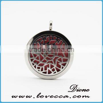 High Quality Stainless Steel Necklace Aromatherapy Oil Diffuser Locket Pendant photo-4
