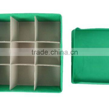 Fabric Folding Storage Ottoman Green Foot Rest Stool Footrest photo-2