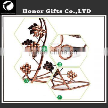 Home and Garden 1 Bottle Metal Red Wine Rack Wall Wine Rack photo-5