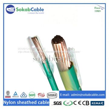 Nylon sheathed wire with copper conductor