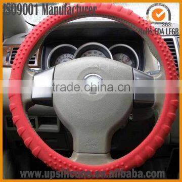 wholesale pink rubber silicone steering wheel cover