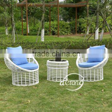 2016 PE round rattan outdoor furniture patio furniture garden coffee table and chair