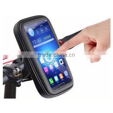 360 Degree Rotation Waterproof Case + Motorcycle Bicycle Handlebar Phone GPS Holder Mount for All 4-5" 5-6" Cell Phone 62688-L photo-2